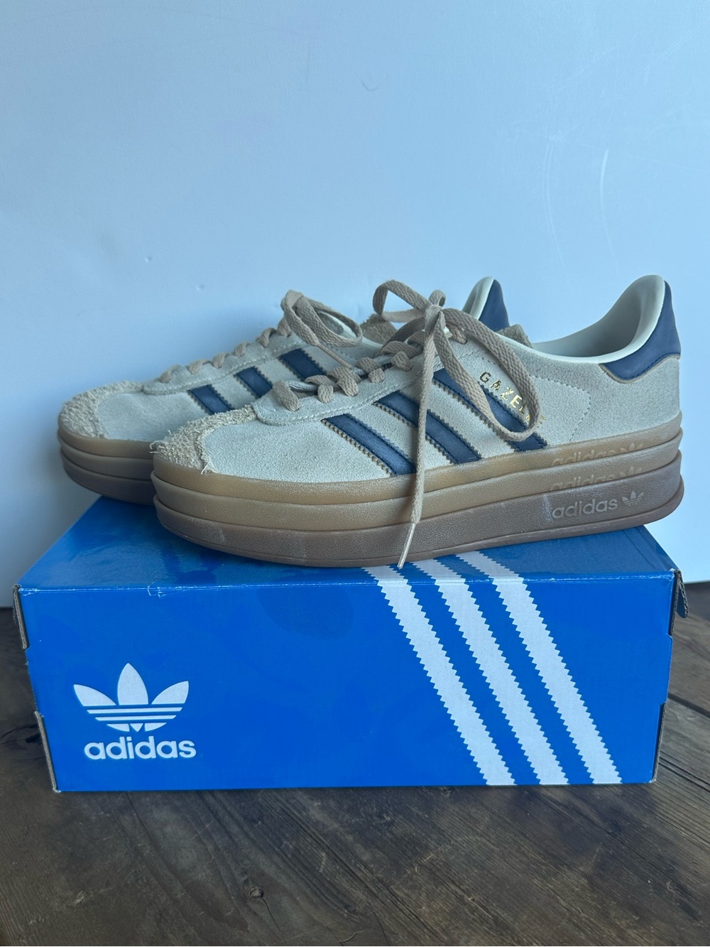 Adidas Gazelle Bold Cream/Night Indigo